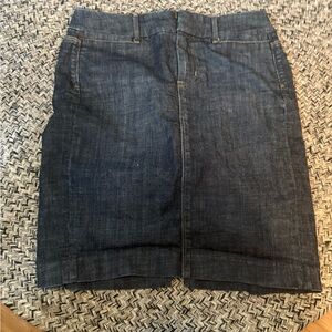 GAP Blue Pencil Skirt Knee-Length Casual
